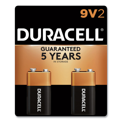 Batteries | Duracell MN1604B2Z CopperTop Alkaline 9V Batteries (2/Pack) image number 0