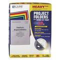 Sheet Protectors | C-Line 62130 Letter Size Poly Project Folders - Assorted Colors (25/Box) image number 0