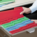 File Folders | Smead 64053 1/3-Cut Tabs Letter Size FasTab Hanging Folders - Assorted Colors (18/Box) image number 2