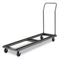 Just Launched | Alera ALEFTCART 20.86 in. x 50.78 in. to 72.04 in. x 43.3 in. 600 lbs. Capacity Metal Chair/Table Cart - Black image number 0