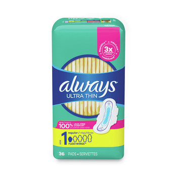 PRODUCTS | Always 80724761 Regular Ultra Thin Pads (6/Carton)