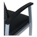 Office Chairs | Alera ALEML2419 metaLounge Series 24.6 in. x 26.96 in. x 42.91 in. High-Back Guest Chair - Black Seat/Back, Silver Base image number 4