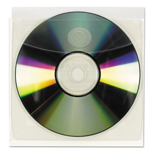 Sheet Protectors | Smead 68144 Self-Adhesive CD/Diskette Pockets - Clear (10/Pack) image number 0