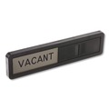 Floor Signs & Safety Signs | Headline Sign 1519 2.5 in. x 10.5 in. Vacant/In Use Sign - Black/Silver image number 4