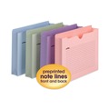Back to School Sale | Smead 75695 2 in. Expansion Letter Size Notes File Jackets - Assorted Colors (12/Pack) image number 1