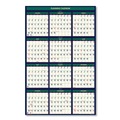 Bulletin Boards | House of Doolittle 390 24 in. x 37 in. 12-Month (Jul 2025-Jun 2026), 12-Month (Jan-Dec 2026) Business/Academic Recycled Wall Calendar image number 1
