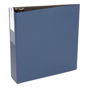 Avery 04600 Economy 3 in. Capacity 11 in. x 8.5 in. 3-Ring Non-View Binder - Blue