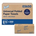 Cleaning & Janitorial Supplies | Scott 03650 9.2 in. x 9.4 in. Multi-Fold Towels - White (3000/Carton) image number 0