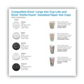  | Dixie D9542 10 oz. - 16 oz. Hot Cups Drink-Thru Dome Lids - White (1000/Carton) image number 5