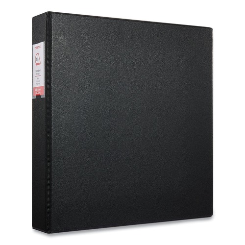 Binders | Universal UNV20771 Deluxe 1.5 in. Capacity Non-View D-Ring Binder with Label Holder - Black image number 0
