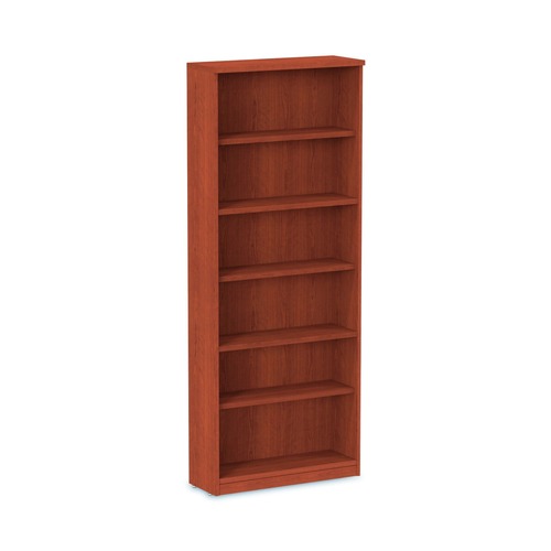 Office & Office Supplies | Alera ALEVA638232MC 31.75 in. x 14 in. x 80.25 in. Valencia Series 6-Shelf Bookcase - Medium Cherry image number 0
