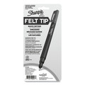 Pens | Sharpie 1742661 Water-Resistant Ink Stick Fine 0.4 mm Porous Point Pen - Black Ink, Black Barrel (4/Pack) image number 4