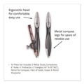 Office & Office Supplies | Maped Helix 897010 10-Piece Metal/Plastic Compass and Geometry Set - Black/Clear image number 4