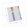 Dividers & Tabs | Universal UNV24808 11 in. x 8.5 in. 15-Tab Deluxe Table of Contents Dividers for Printers - White (6/Pack) image number 1