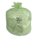 Trash Bags | Heritage Y8046TE R01 BioTuf 45 Gallon 40 in. x 46 in. Compostable Can Liners - Green (100-Piece/Carton) image number 1