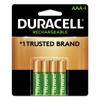 HOUSEHOLD BATTERIES | Duracell DX2400B4N Rechargeable StayCharged NiMH AAA Batteries (4/Pack)