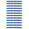 Pens | Paper Mate 1951722 0.5 mm InkJoy Fine Retractable Gel Pen - Blue Ink/Blue Barrel (1-Dozen) image number 1
