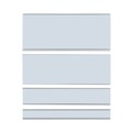 Labels | C-Line 87810 6 in. x 1 in. Side Load Clear Magnetic Label Holders (10/Pack) image number 2