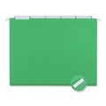 File Folders | Universal UNV14117EE 1/5-Cut Tab Deluxe Bright Color Hanging File Folders - Letter Size, Bright Green (25/Box) image number 2