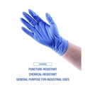 Disposable Gloves | Boardwalk 380XLBXA 380 Series 4 mil Thick 9.5 in. Long Powder-Free Disposable General-Purpose Nitrile Gloves - Extra Large, Blue (100/Box) image number 7