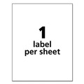 Labels | Avery 06575 8.5 in. x 11 in. Durable Permanent ID Labels with TrueBlock Technology - White (50/Pack) image number 1