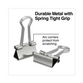 Back to School Sale | Universal UNV11240 Binder Clips with Storage Tub - Small, Silver (40/Pack) image number 2
