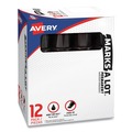 Permanent Markers | Avery 24148 MARKS A LOT Extra-Broad Chisel Tip Desk-Style Permanent Marker - Extra-Large/Black (1-Dozen) image number 0