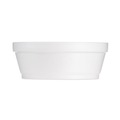 Just Launched | Dart 8SJ32 8 oz. 4.63 in. Diameter x 1.13 in. Height Squat Foam Container - White (500/Carton) image number 1
