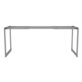 Office Desks & Workstations | Alera ALELSTB24GR Open Office Desk Series 47.25 to 70.78w x 23.63d x 28.5h Adjustable O-Leg Desk Base - Silver image number 2