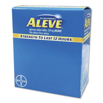Aleve 01832 Pain Reliever Tablets (50/Box)