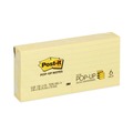 Notebooks & Pads | Post-it Pop-up Notes R335 3 in. x 3 in. Original Note Ruled Pop-up Refill - Canary Yellow (6/Pack) image number 0