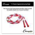 Breakroom Supplies | Champion Sports PR7 7 ft. Segmented Plastic Jump Rope - Red/White image number 3