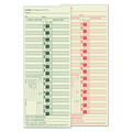 Recordkeeping & Forms | TOPS 1275 3.5 x 9 Two-Side Time Clock Cards Replacement for CH-107-2 (500/Box) image number 1
