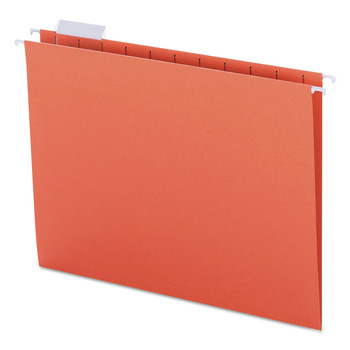 FILING AND FOLDERS | Smead 64065 Colored Hanging File Folders, Letter Size, 1/5-Cut Tab, Orange, 25/box