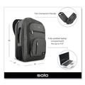 Office & Office Supplies | SOLO UBN78010 11.88 in. x 7 in. x 19 in. 17.3 in. Grand Travel TSA Backpack - Dark Gray image number 1