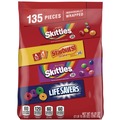 Snacks | MARS 459752 45.85 oz 135-Piece Individually Wrapped Fun Size Fruity Candy Assortment - Skittles/Starburst and Life Savers image number 0