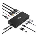 Back to School Sale | Adesso AUH4060 12-in-1 USB-C Multi-Port TAA Compliant Docking Station - Black image number 3