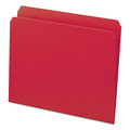 File Folders | Smead 12710 0.75 in. Expansion Reinforced Top Tab Colored File Folders - Letter Size/Red (100/Box) image number 1
