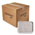  | Chinet 20815 StrongHolder 9 in. x 12 in. x 1 in. Molded Fiber Paper Food Trays - Beige (250/Carton) image number 1