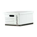 Storage Bins & Lids | Universal 9523001 12 in. x 15 in. x 10 in. Letter/Legal Files Basic-Duty Economy Record Storage Boxes - White (10/Carton) image number 1