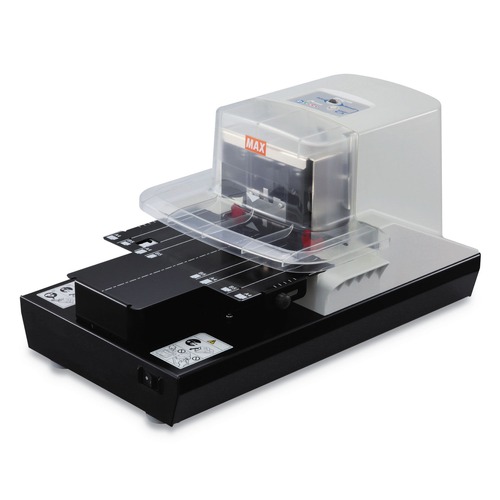 Staplers | MAX EH110F 100-Sheet Capacity Professional Heavy Duty Flat Clinch Stapler - Gray image number 0