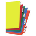 Back to School Sale | Avery 23080 11 x 8.5 Heavy-Duty Plastic Dividers with Multicolor Tabs and White Labels - Assorted (5-Pieces/Set) image number 4