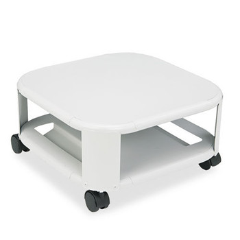 DESK ACCESSORIES AND OFFICE ORGANIZERS | Master 24050 Mead-Hatcher 17.8 in. x 17.8 in. x 8.5 in. 75 lbs. Capacity 2 Shelves Metal Mobile Printer Stand - Platinum