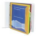 Sheet Protectors | C-Line 06650 9.88 in. x 11.38 in. Binder Pocket with Write-On Index Tabs - Assorted (5/Set) image number 2