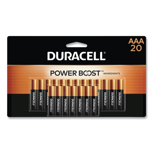 Batteries | Duracell MN2400B20Z Power Boost CopperTop Alkaline AAA Batteries (20/Pack) image number 0