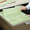 File Folders | Smead 64082 Letter Size 1/3-Cut Tabs FasTab Hanging Folders - Moss (20/Box) image number 4
