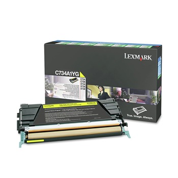 Lexmark C734A1YG C734A1YG 6,000 Page-Yield Return Program Toner - Yellow