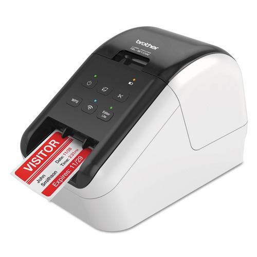 Label Makers | Brother QL810W QL-810W 5 in. x 9.38 in. x 6 110 in. Labels/min Print Speed Ultra-Fast Label Printer with Wireless Networking image number 0