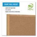 Office & Office Supplies | MasterVision SB0720001233 48 in. x 36 in. Tan Surface Earth Cork Board Oak Wood Frame image number 6