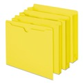 File Jackets & Sleeves | Smead 75511 Straight Tab Colored File Jackets with Reinforced Double-Ply Tab - Letter, Yellow (100/Box) image number 3
